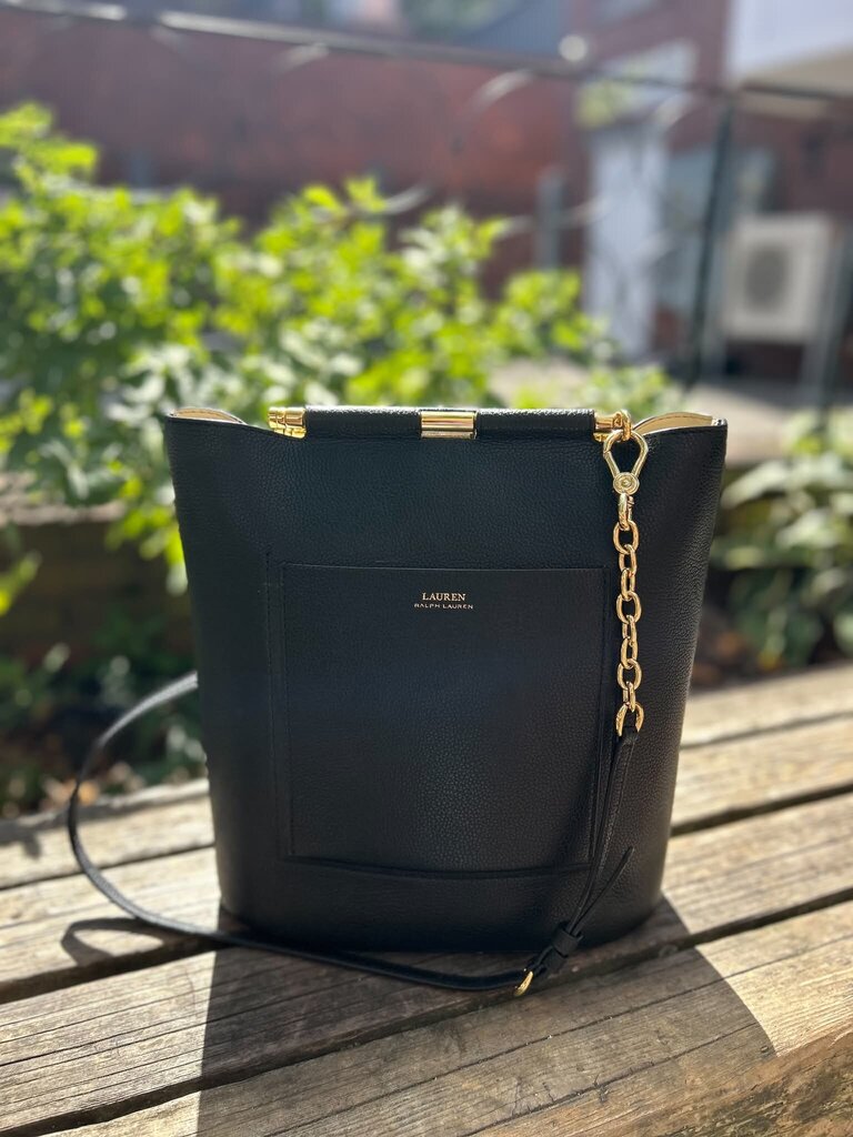 Ralph Lauren Pebbled Leather Leyton Tote
