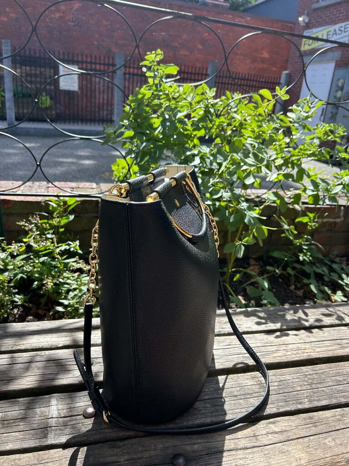 Ralph Lauren Pebbled Leather Leyton Tote