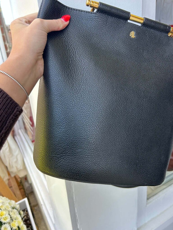Ralph Lauren Pebbled Leather Leyton Tote