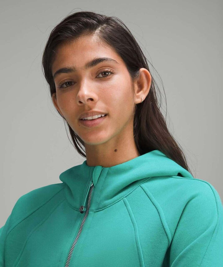 Lululemon Scuba Oversized Half-Zip Hoodie in Kelly Green - Size XS/S