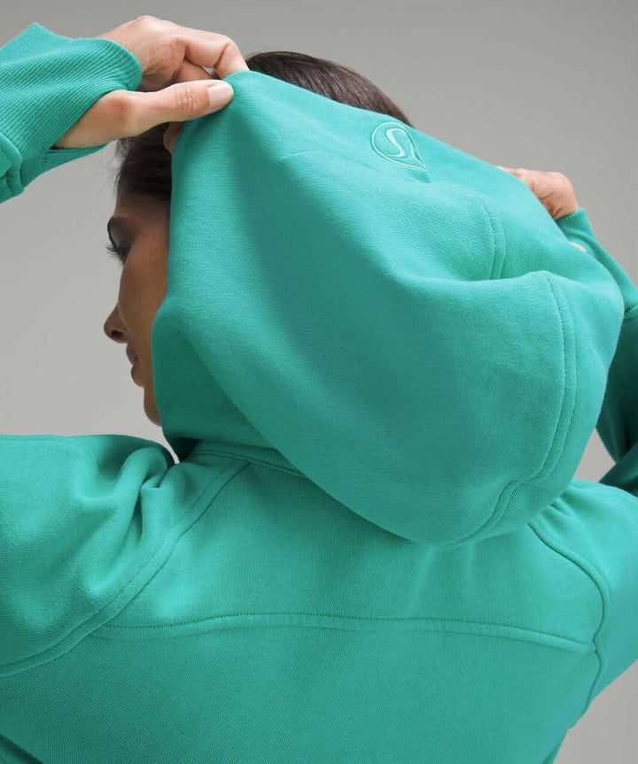 Lululemon Scuba Oversized Half-Zip Hoodie in Kelly Green - Size XS/S