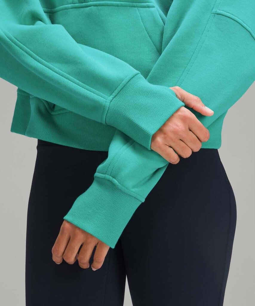 Lululemon Scuba Oversized Half-Zip Hoodie in Kelly Green - Size XS/S