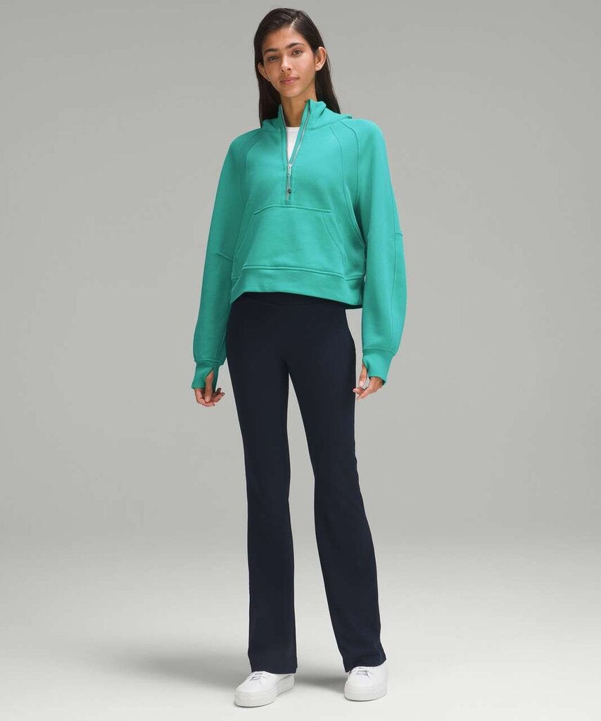 Lululemon Scuba Oversized Half-Zip Hoodie in Kelly Green - Size XS/S