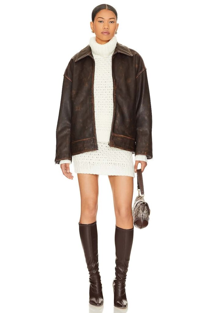 Lovers + Friends Cable Turtleneck Sweater - Size Medium (Retails $198)