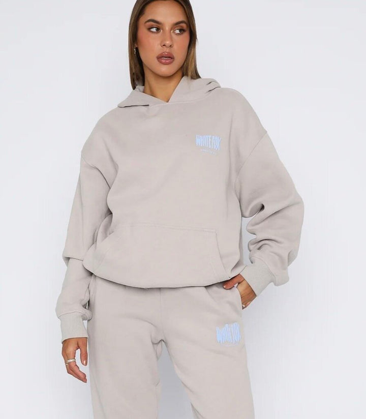 White Fox Archive 6.0 Oversized Hoodie Pullover in Dove - Size L/XL