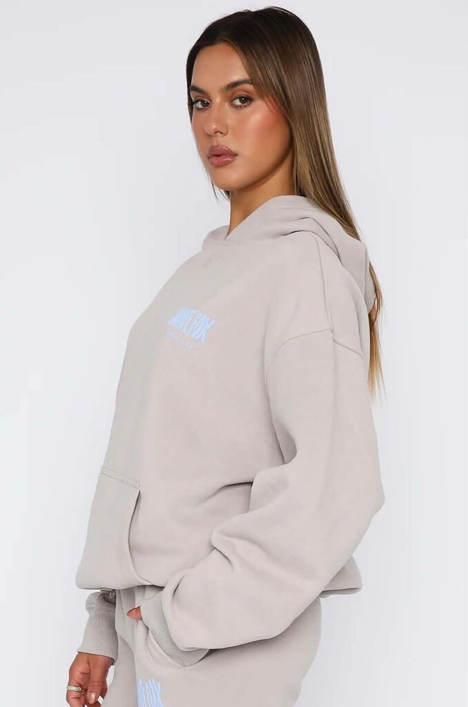 White Fox Archive 6.0 Oversized Hoodie Pullover in Dove - Size L/XL