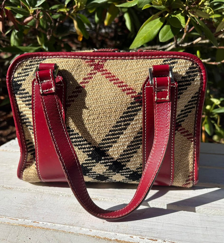 Burberry Blue Label Boston Woven Tote