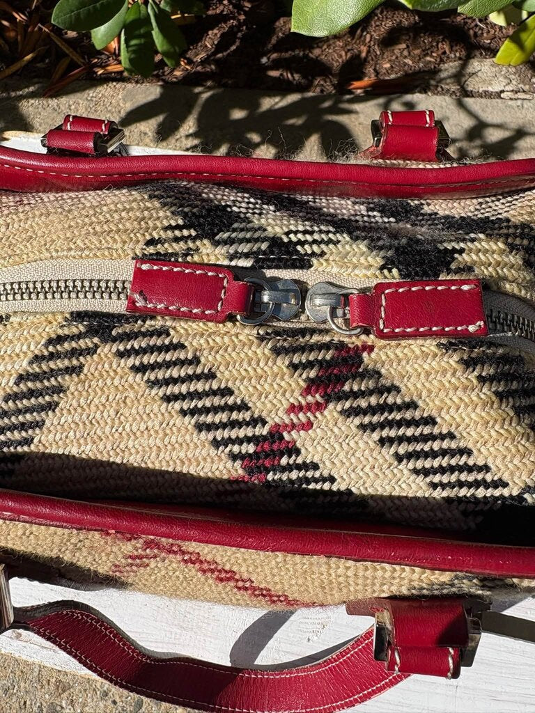 Burberry Blue Label Boston Woven Tote