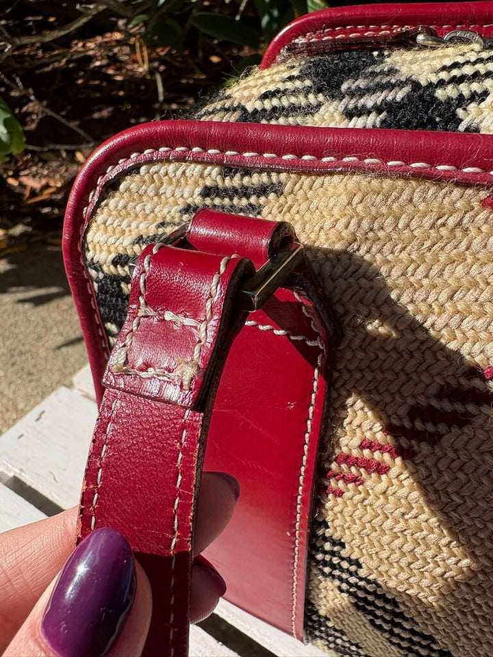 Burberry Blue Label Boston Woven Tote