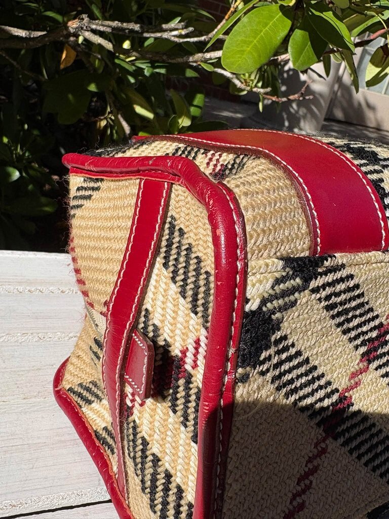 Burberry Blue Label Boston Woven Tote
