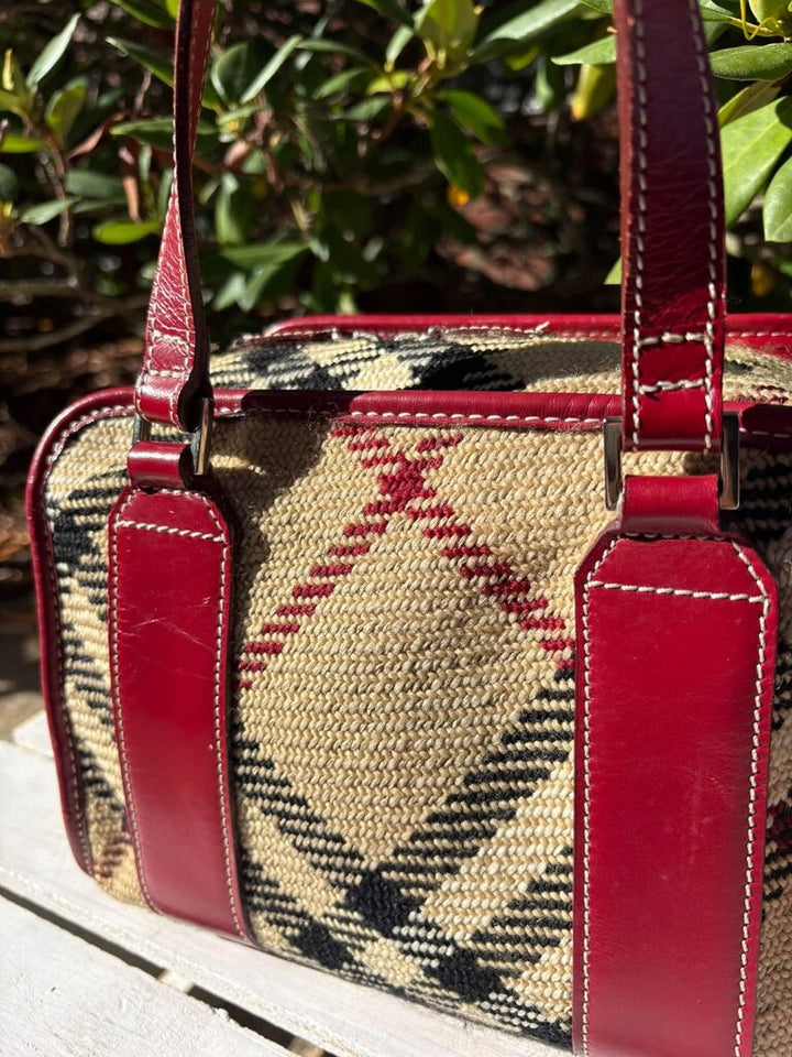 Burberry Blue Label Boston Woven Tote
