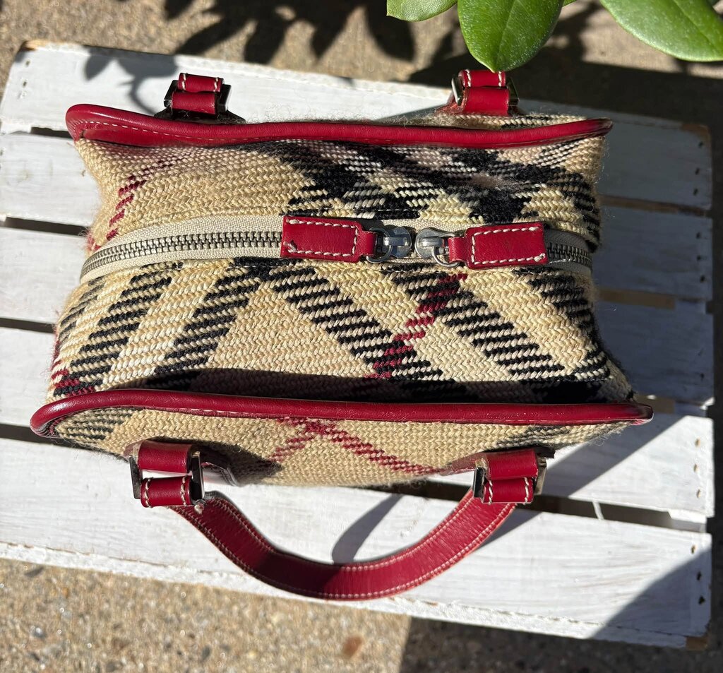 Burberry Blue Label Boston Woven Tote