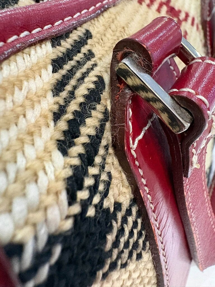 Burberry Blue Label Boston Woven Tote
