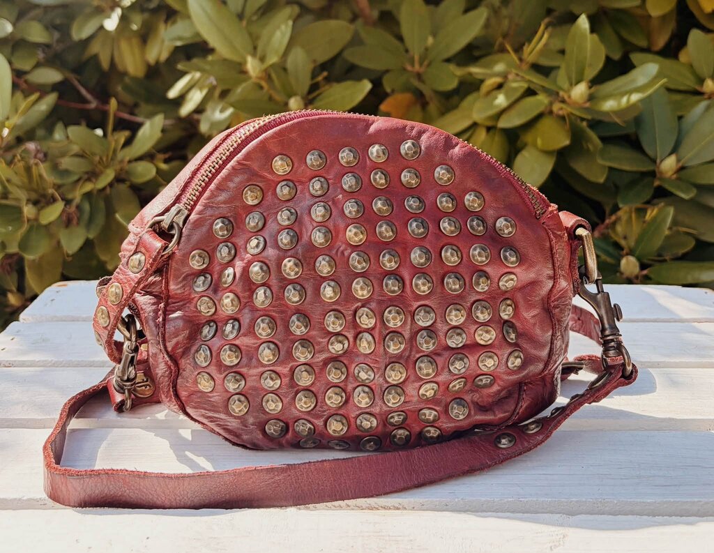 Frye Brooke Studded Round Crossbody