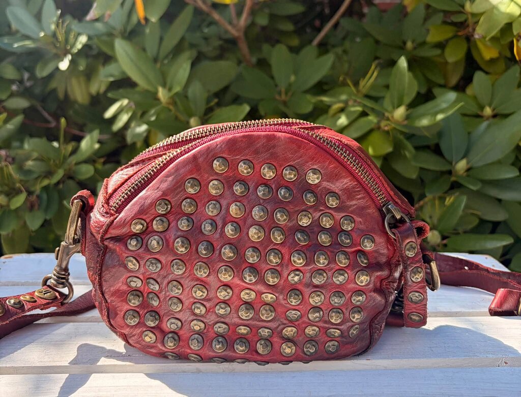 Frye Brooke Studded Round Crossbody