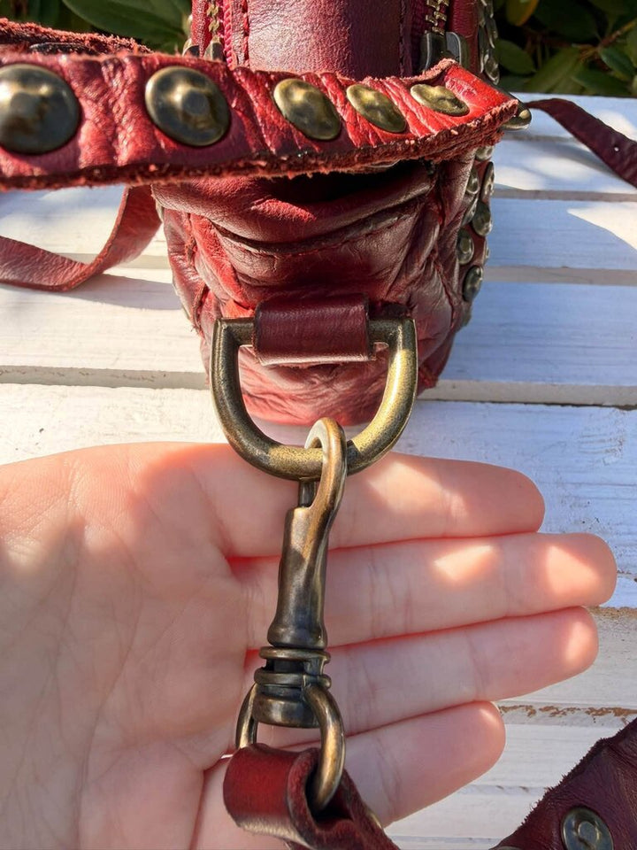 Frye Brooke Studded Round Crossbody