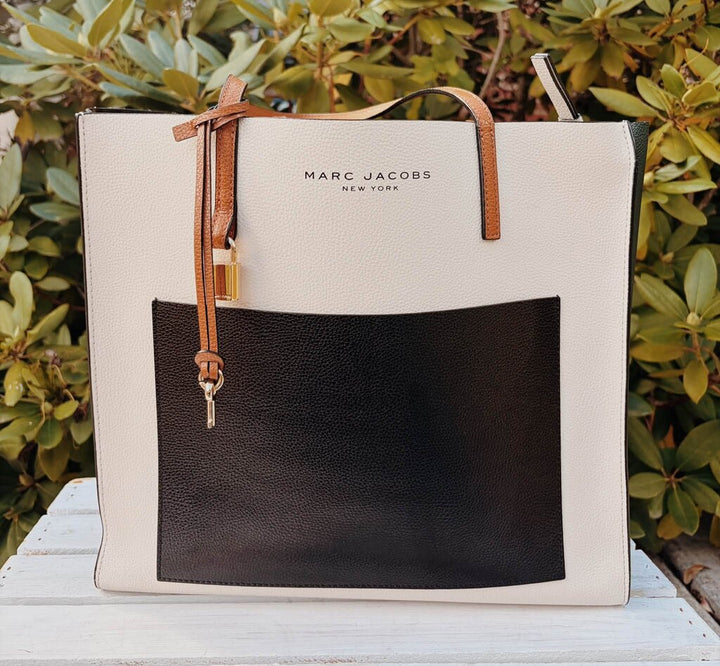 Marc Jacobs Grind Colorblock Leather Tote Bag