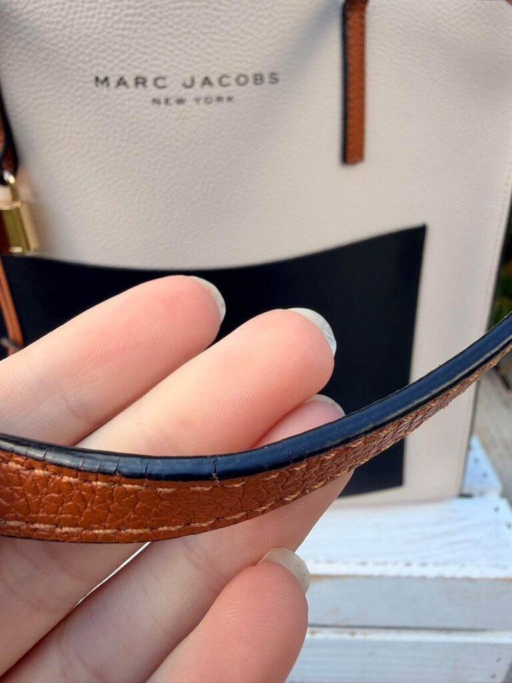 Marc Jacobs Grind Colorblock Leather Tote Bag