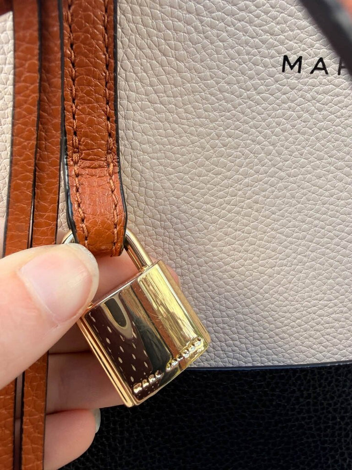 Marc Jacobs Grind Colorblock Leather Tote Bag