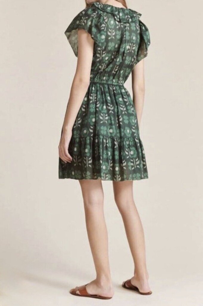 Trovata Birds Of Paradis Marcella Dress In Clover Patch - Size Small