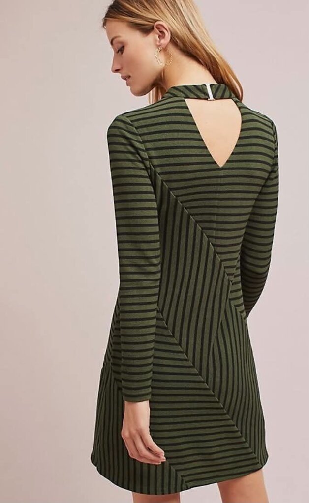 Anthropologie Hutch Structured Knitwork Dress In Moss - Size Small
