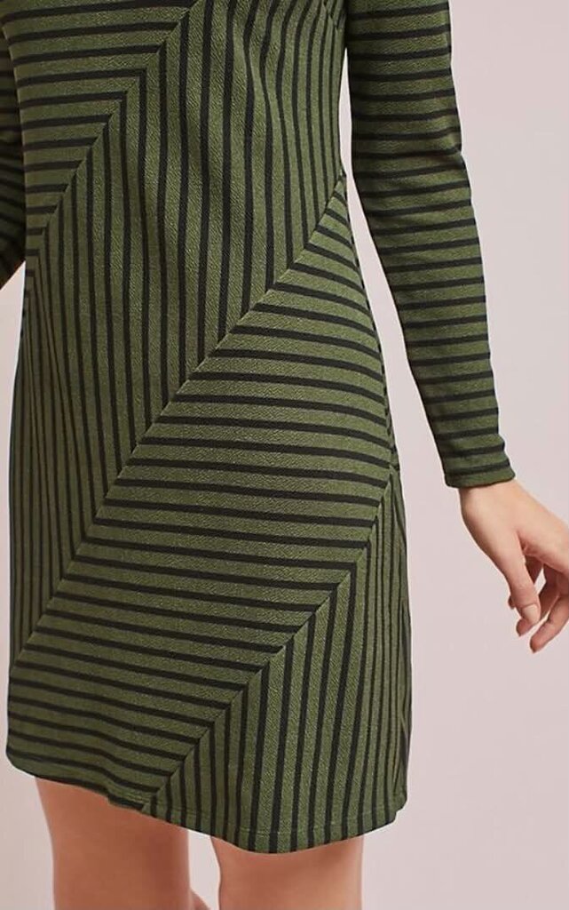Anthropologie Hutch Structured Knitwork Dress In Moss - Size Small