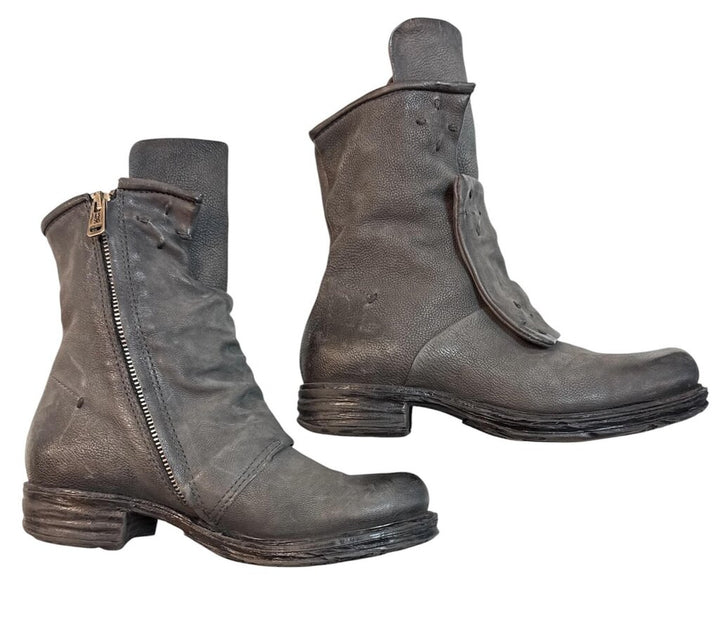 AS98 Leather Slouch Biker Boot - Size 37