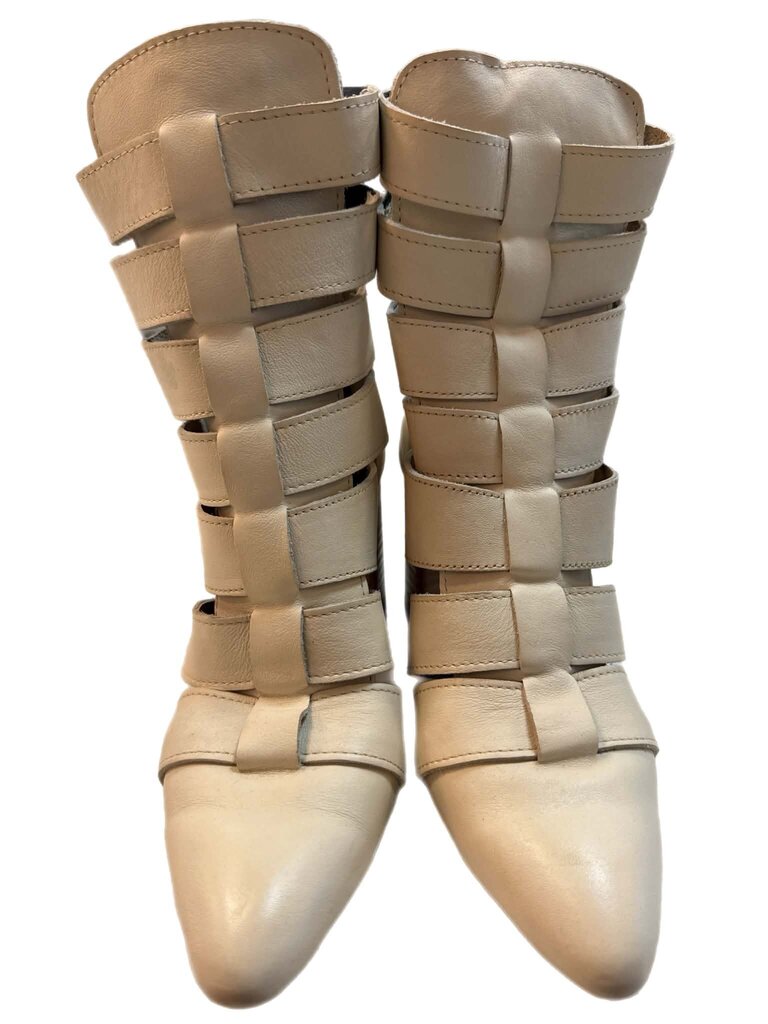 Freebird Cage Strappy Heeled Booties - Size 8