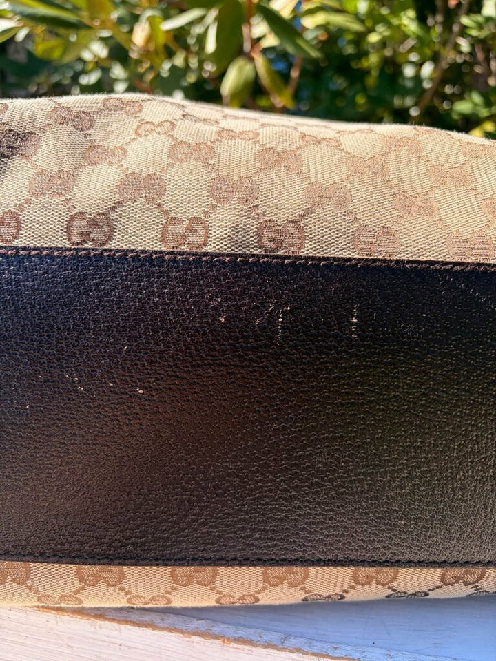 Gucci GG Canvas Web Vertical Tote