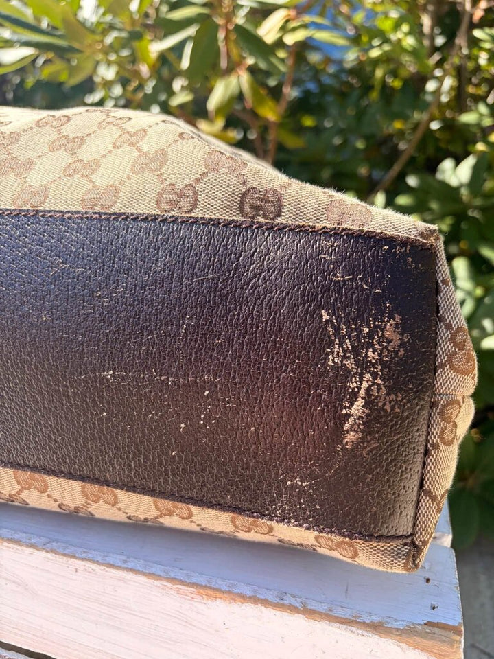 Gucci GG Canvas Web Vertical Tote