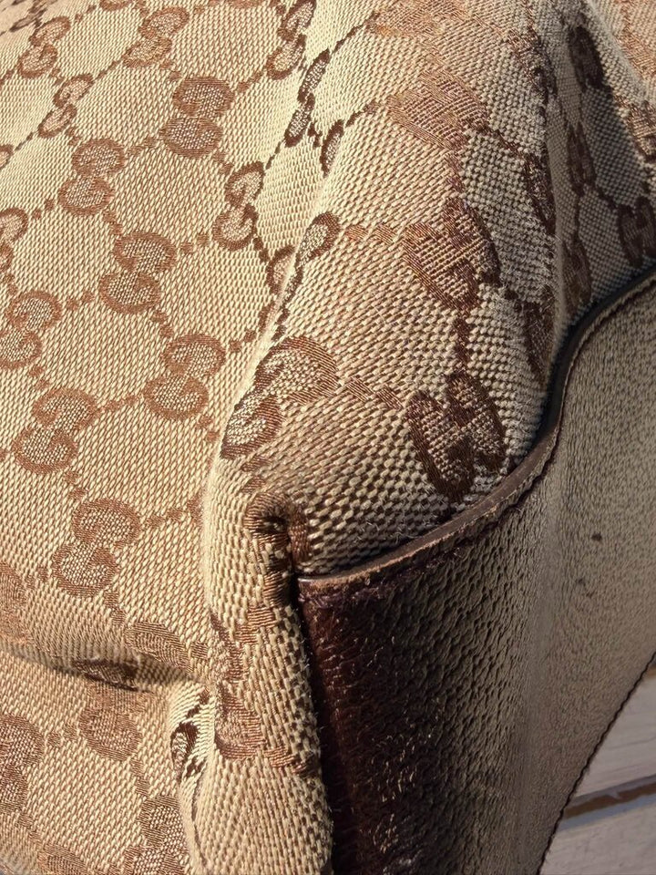 Gucci GG Canvas Web Vertical Tote