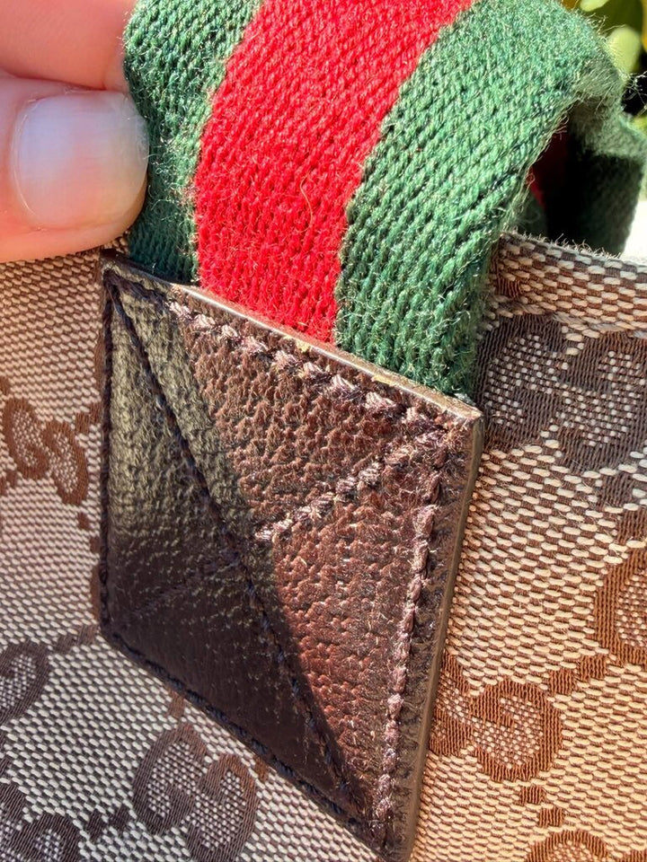 Gucci GG Canvas Web Vertical Tote