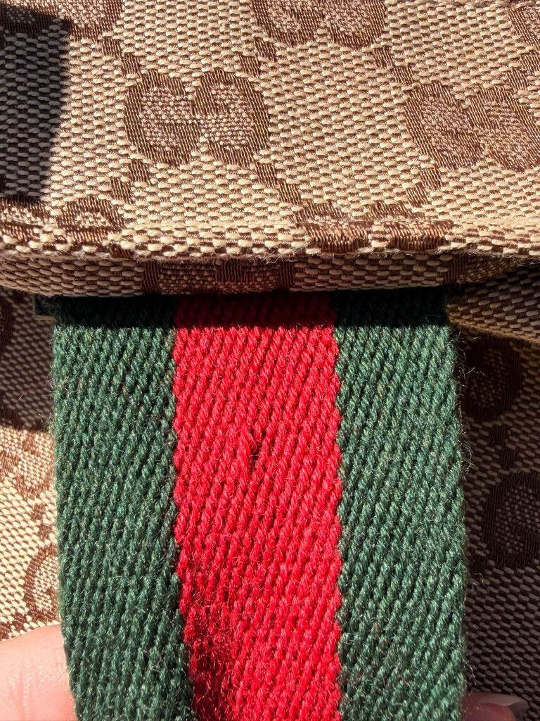 Gucci GG Canvas Web Vertical Tote