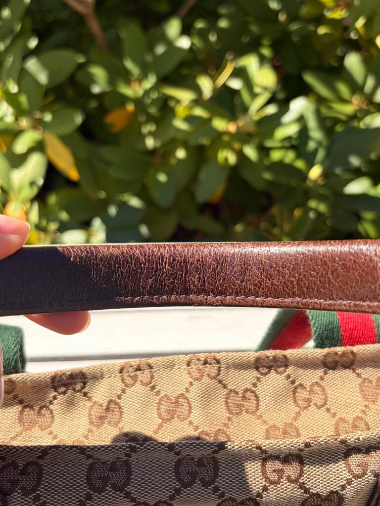 Gucci GG Canvas Web Vertical Tote