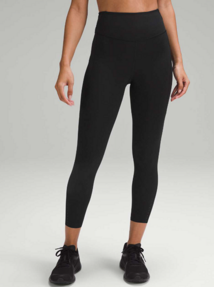 Lululemon Fast And Free High Rise Tight 25" *Pockets - Size 12 (Retails for $128)