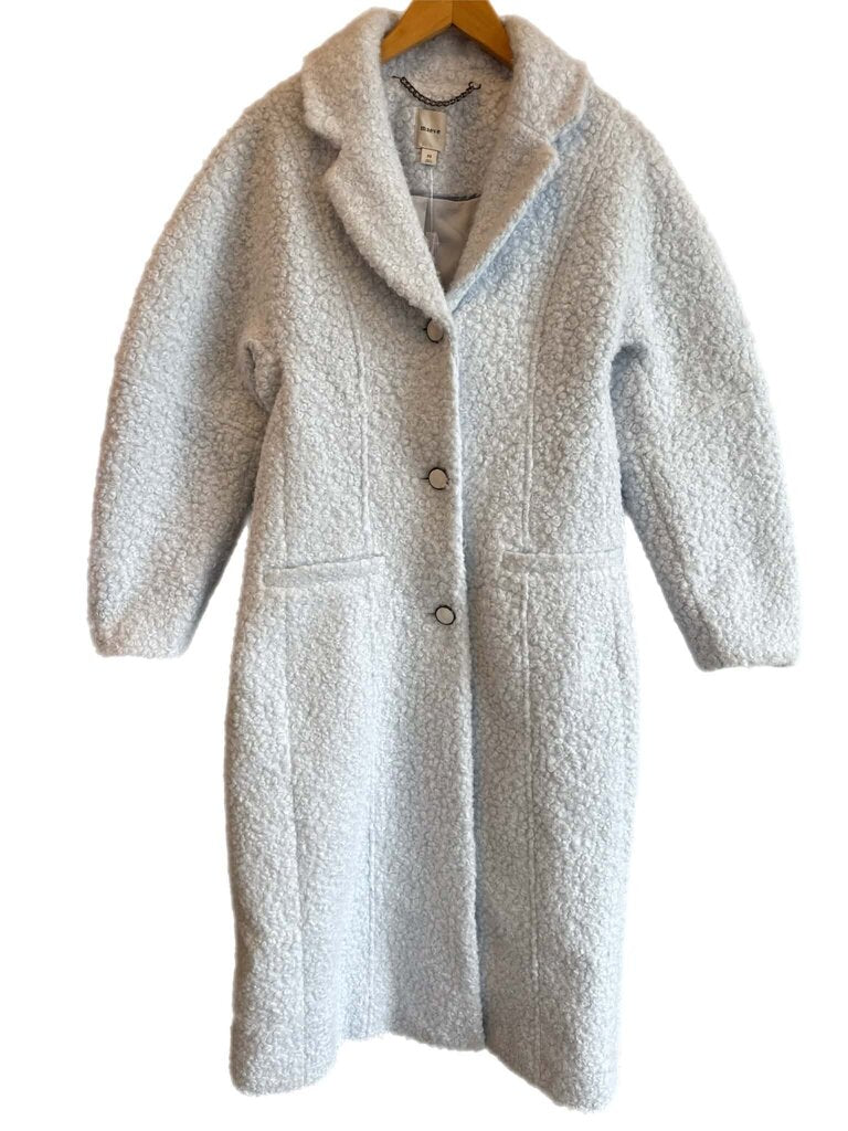 Maeve Tailed Boucle Long Coat NWT - Size XS