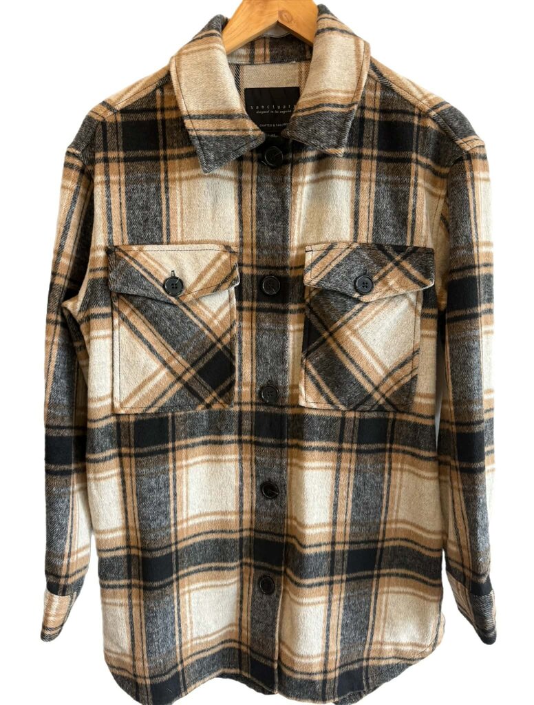 Sanctuary NWT Oversized Tie Shirt Jacket - Size XS