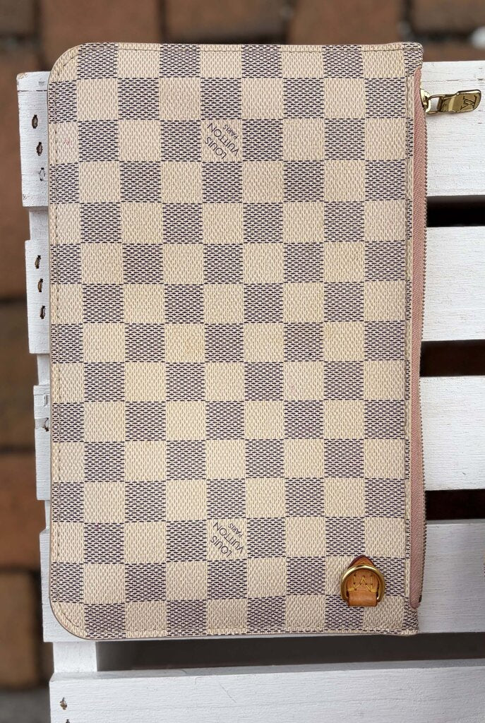 Louis Vuitton Damier Azur Neverfull MM Tote (with pouch)