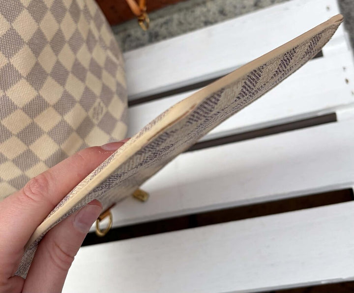 Louis Vuitton Damier Azur Neverfull MM Tote (with pouch)