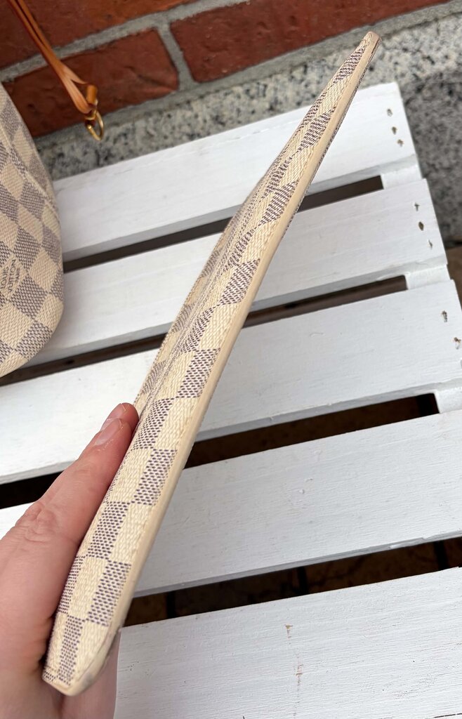 Louis Vuitton Damier Azur Neverfull MM Tote (with pouch)