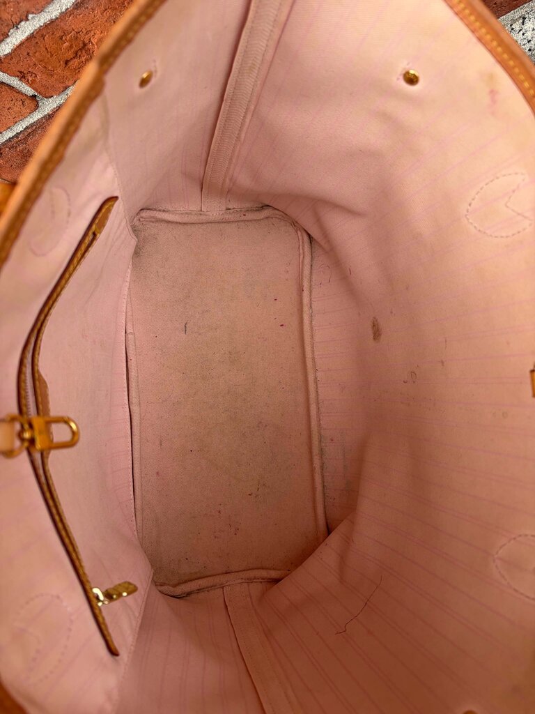 Louis Vuitton Damier Azur Neverfull MM Tote (with pouch)