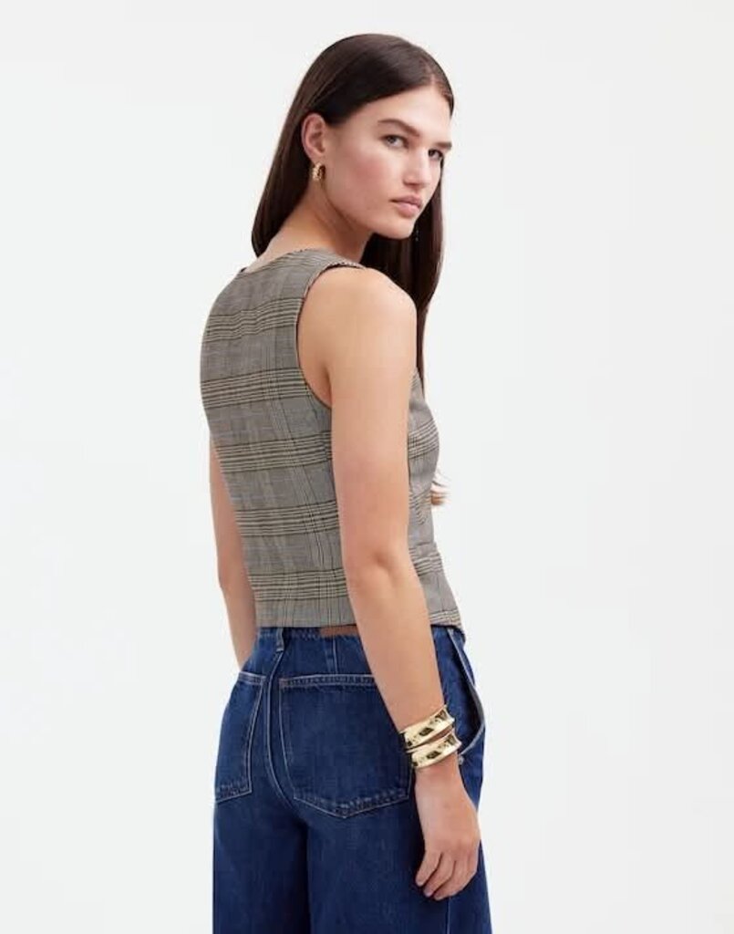 Madewell Waisted Vest in Yarn-Dye - Size 2 (Retails for $128)