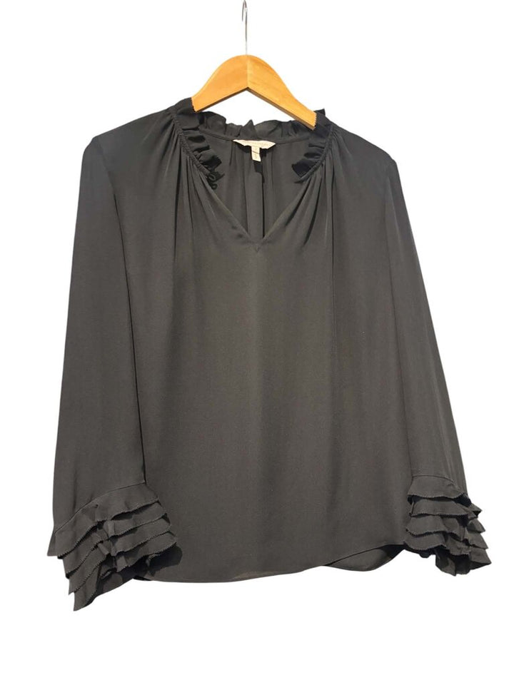 Rebecca Taylor Black Silk Blouse- Size 2