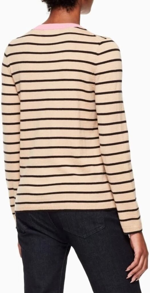 Kate Spade Broome Street Meow Leopard Striped Sweater - Size Medium