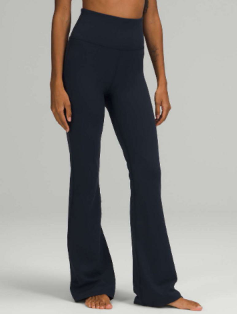 Lululemon Groove Super High Rise Flared Pant Nulu In True Navy - Size 10 (Retails for $98)