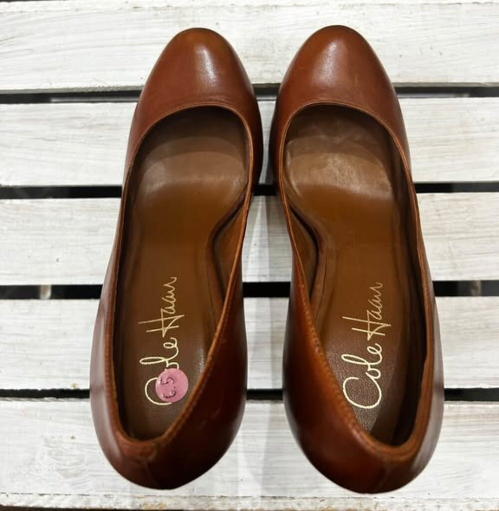 Cole Haan Leather Platform Pumps - Size 6.5