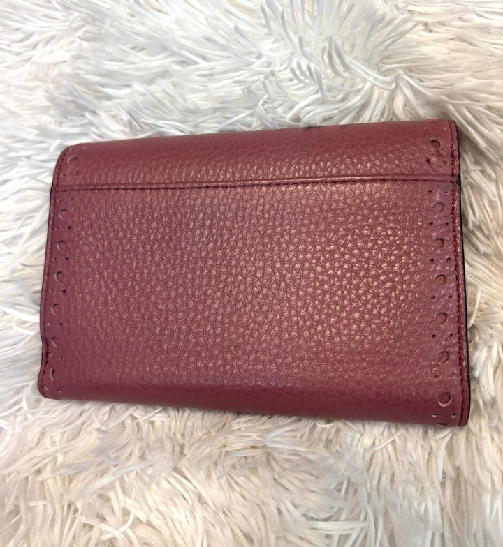 Kate Spade Pebbled Pink Leather Wallet