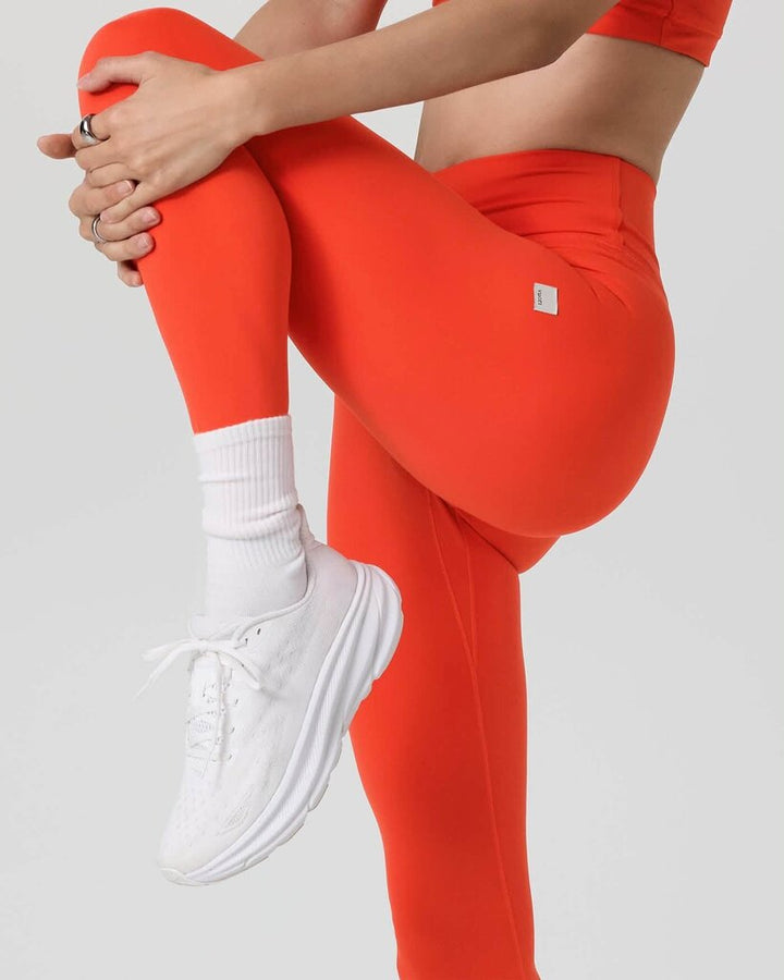 Vuori All The Form Leggings in Bright Poppy - Size M/L (Retails for $98)