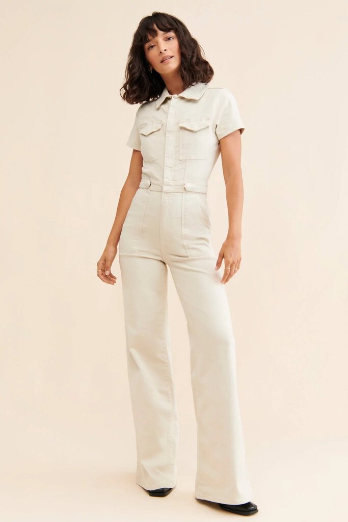 Good American Fit For Success Wide Leg Coveralls - Size Small (retails $189)
