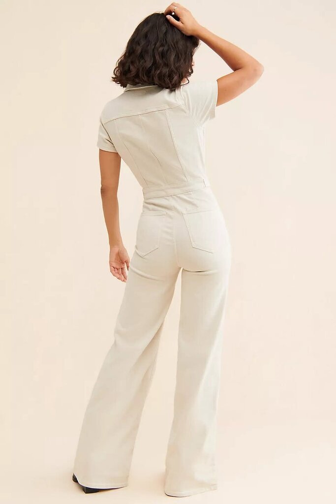 Good American Fit For Success Wide Leg Coveralls - Size Small (retails $189)